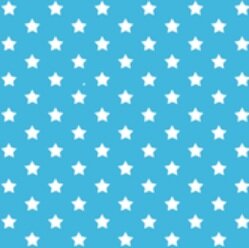 1150cm aan coupons: Plakfolie Sterren blauw (45cm)