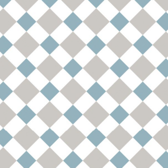 Plakfolie double square blue (45cm)