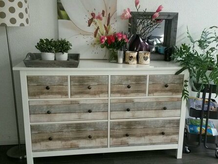 Plakfolie steigerhout planken Woody (45cm)