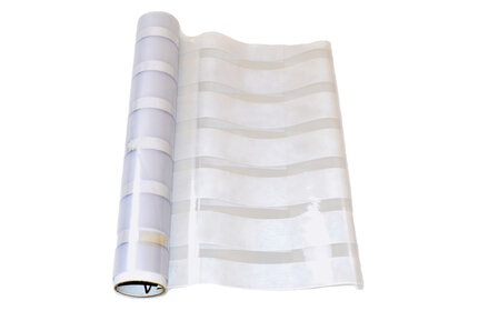 Statisch raamfolie office strepen (geschikt voor dubbel, HR+ en HR++ glas) (46cm) 