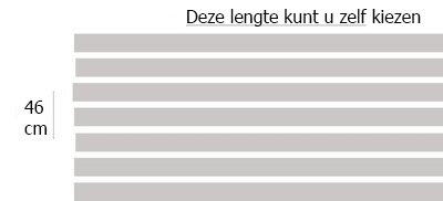 Statisch raamfolie office strepen (geschikt voor dubbel, HR+ en HR++ glas) (46cm) 