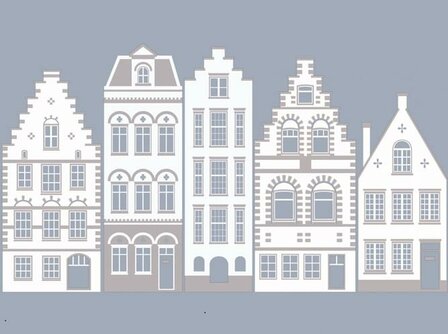 Statisch raamfolie grachtenpanden (45cm)