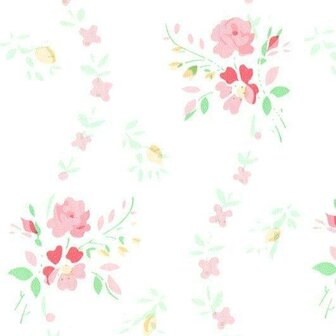 plakfolie brocante roosjes roze