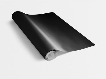Plakfolie zwart glans RAL 9005 (45cm)