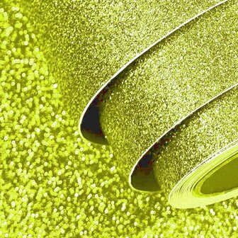 glitter plakfolie sparkling groen 122cm