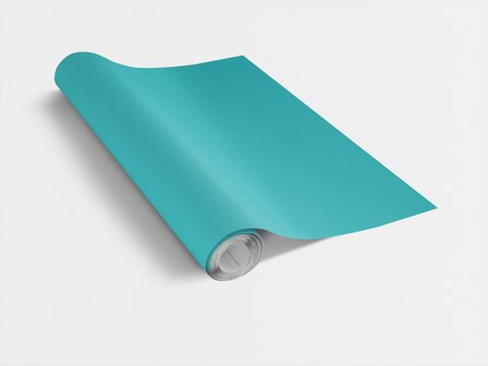 Plakfolie turquoise mat (45cm)
