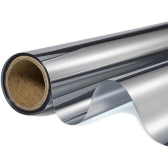 Statisch zonwerend raamfolie anti-inkijk zilver (90cm) 