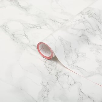 Plakfolie marmer grijs-wit (90 cm) 
