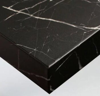 Wrapfolie marmer zwart mat (122cm breed)