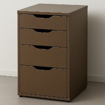 Wrapfolie geborsteld staal brons mat (122cm breed)