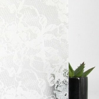 Statisch raamfolie Kant motief wit (45x200cm)