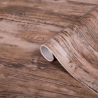 Plakfolie rustiek hout (45cm) 