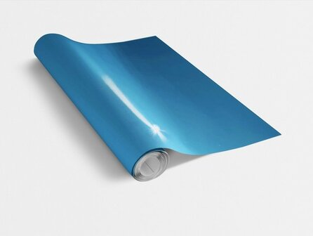 Plakfolie petrol glans (45cm)