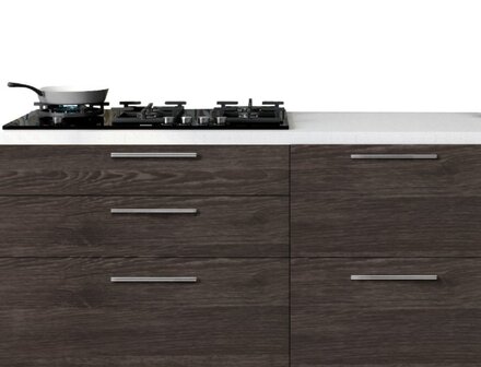 keuken frontjes voorzien van plakfolie hout eik shef