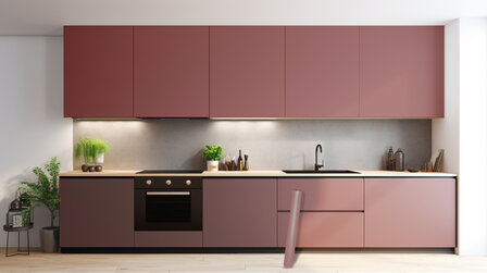 plakolie satin ash rose keuken