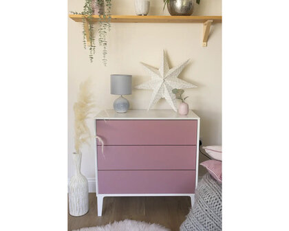 ikea kastje met roze plakfolie