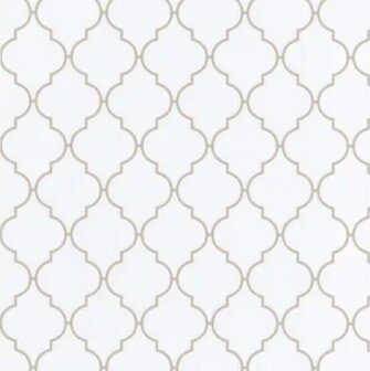Plakfolie Midden Oosten stijl wit  (200x45cm)
