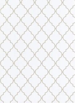 Plakfolie Midden Oosten stijl wit  (200x45cm)