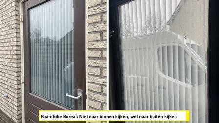 Raamfolie Boreal voor HR+++ en dubbelglas (circa 28 cm) 