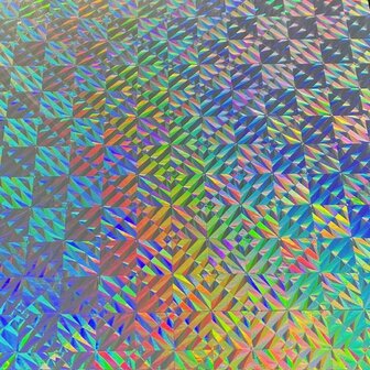 Plakfolie holografisch zilver abel 45x200cm