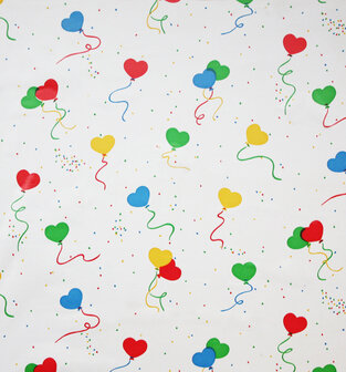 Plakfolie hartjes ballonnen 45x200cm