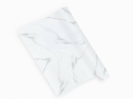 Wrapfolie marmer wit glossy (122cm breed)