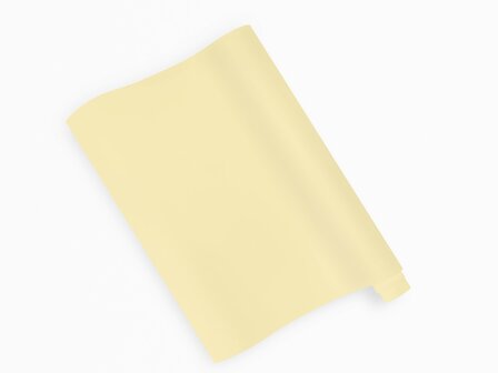 Wrapfolie licht geel mat (122cm breed)