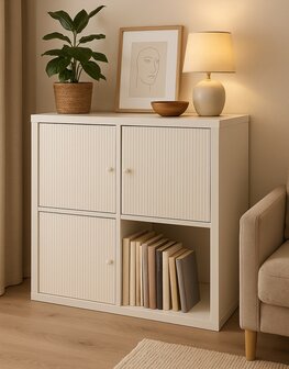 Wrapfolie lichtgrijs strepen mat (122cm breed)