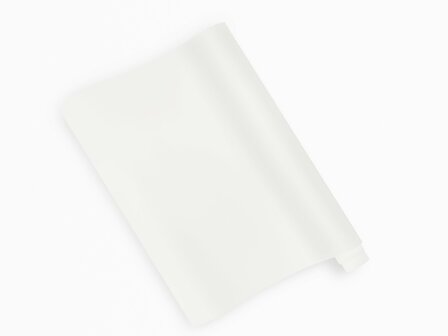 Wrapfolie strepen off white RAL 9016 mat (122cm breed)