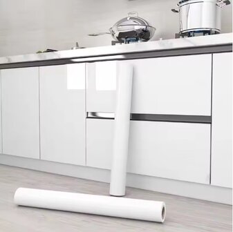 plakfolie wit glans op keuken