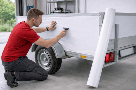 Aslan plakfolie glans wit RAL 9003 (125 cm)