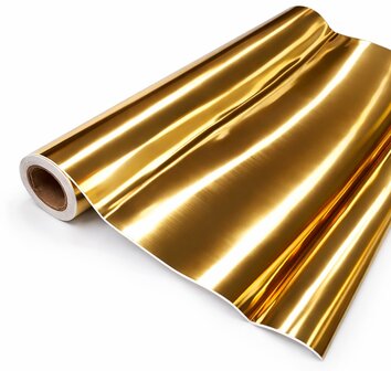 Plakfolie geborsteld goud (45cm)