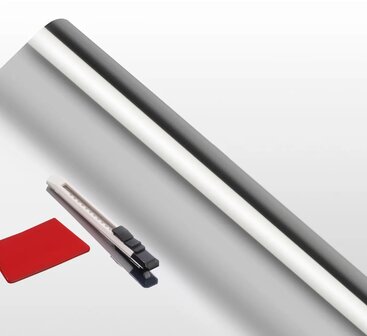 Spiegelfolie raam zonwerend/inkijkwerend 67,5x150cm (incl. mesje)