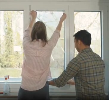 Spiegelfolie raam zonwerend/inkijkwerend 67,5x150cm (incl. mesje)