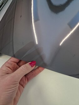 Zonwerende raamfolie statisch donkergrijs (50cm)