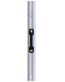 Liniaal 60cm m&eacute;t waterpas en greep