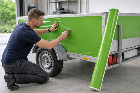 Aslan plakfolie glans lichtgroen (125cm)