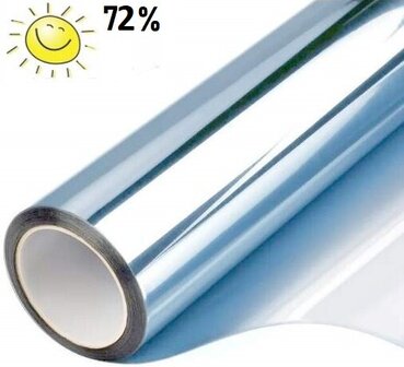Transparant zonwerend folie Ice Cool Premium voor HR+++glas (90cm)
