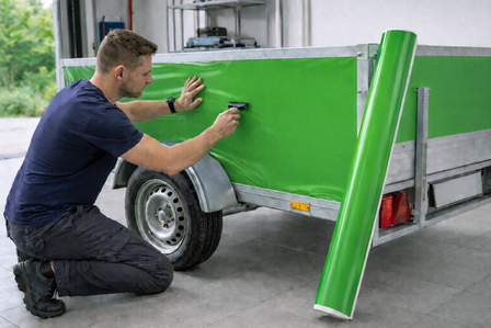 Aslan plakfolie glans groen RAL 6018 (125cm)