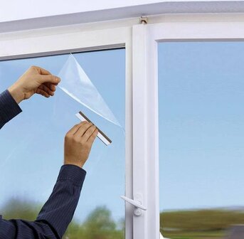 Raamfolie tegen hitte en kou | Voor elk type glas (90cm)