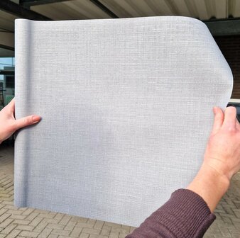Textiel raamfolie zilvergrijs (45x150 cm)
