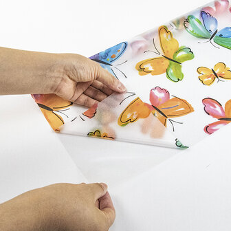 Statisch raamfolie anti-inkijk vlinders (45x250cm)