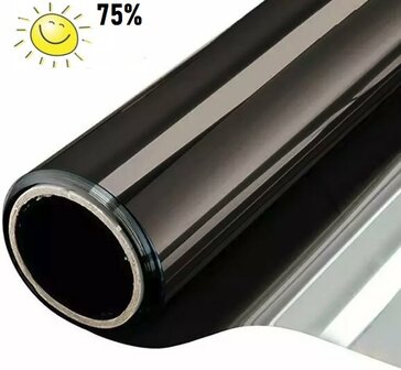 Zonwerend raamfolie voor HR+++ glas steel (46cm)