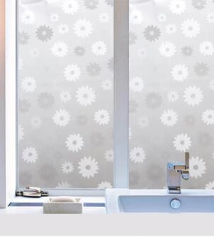 Statisch raamfolie Flower (45cm)
