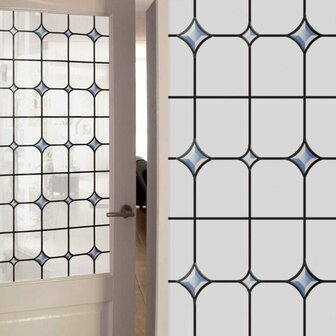 raamfolie glas in lood deur