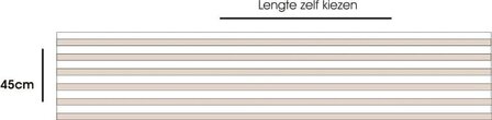 Statisch raamfolie strepen (45cm)