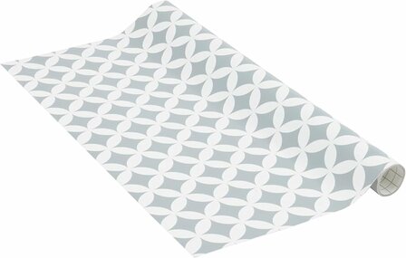 rol plakfolie retro zilver