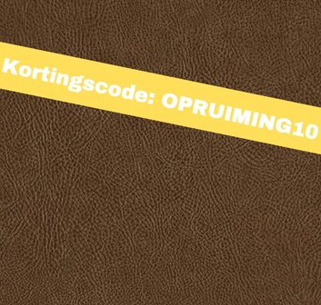 Wrapfolie lederlook bruin mat (122cm breed)