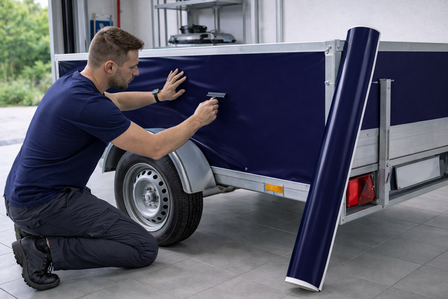 MACal Plakfolie mat donkerblauw  (123 cm)