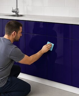 MACal Plakfolie mat donkerblauw  (123 cm)